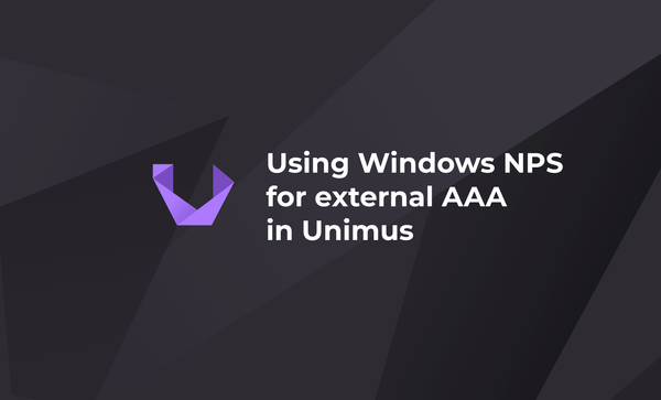 Using Windows NPS for external AAA in Unimus